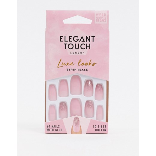 Elegant Touch Luxe – Strip Tease – Sztuczne paznokcie-Wielokolorowy