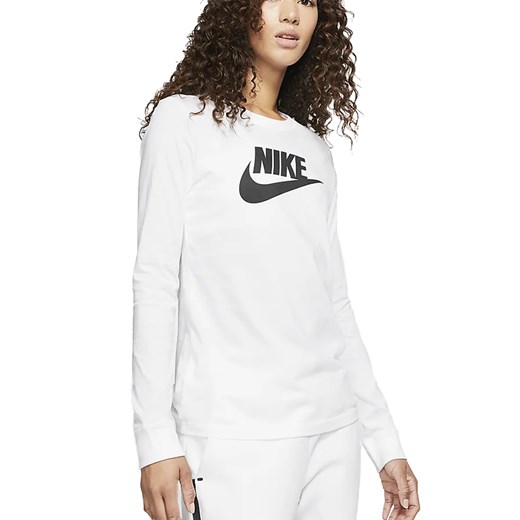 Bluza damska Nike krótka w sportowym stylu z napisami 