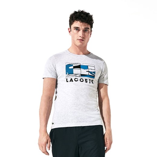 T-shirt męski wielokolorowy Lacoste 
