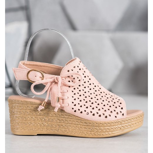 Espadryle damskie Small Swan zamszowe 