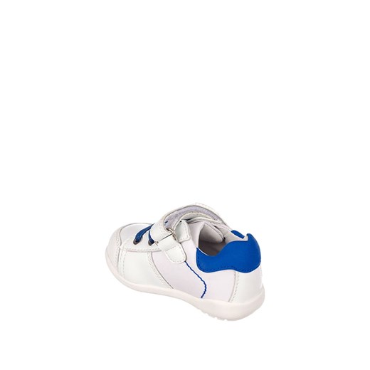 Skórzane sneakersy w kolorze biało-niebieskim