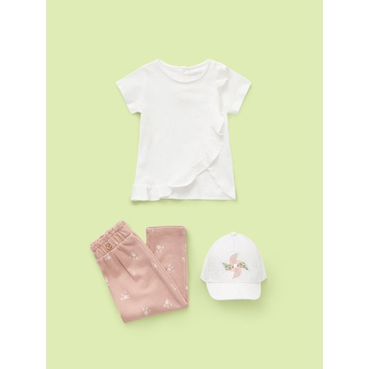 Odzież dla niemowląt Reserved biała z bawełny 