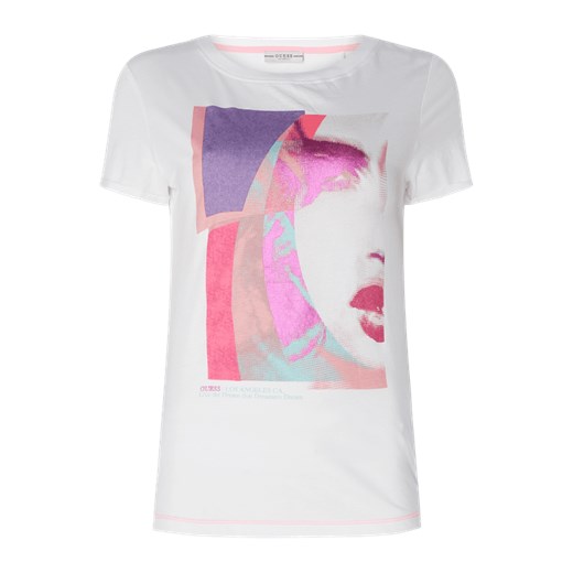 T-shirt z nadrukiem model ‘Giselle’ Guess  M Peek&Cloppenburg 