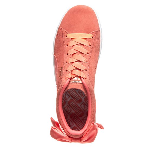 Skórzane sneakersy "Suede Bow Trainer" w kolorze koralowym