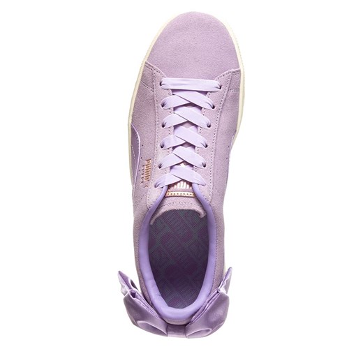 Skórzane sneakersy "Suede Bow Trainer" w kolorze fioletowym