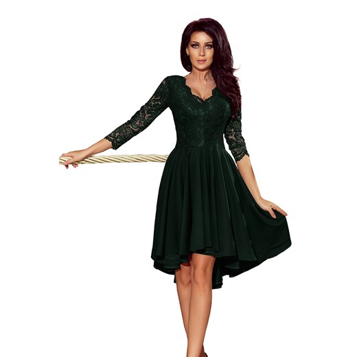 Sukienka zielona Ptakmoda.com w serek