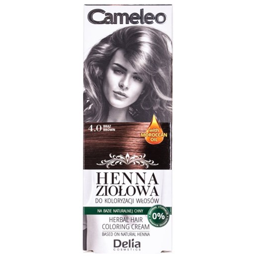 Cameleo Henna Ziołowa Do Koloryzacji Włosów 4.0 Brąz