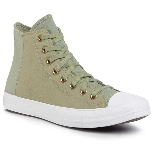 Trampki CONVERSE - Ctas Hi 167822C Street Sage/Pale Putty/White   41 eobuwie.pl