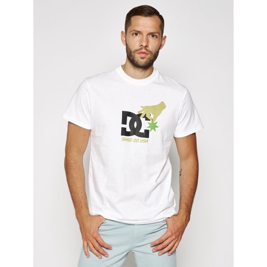 DC T-Shirt Keep Str In Plc EDYZT04118 Biały Regular Fit
