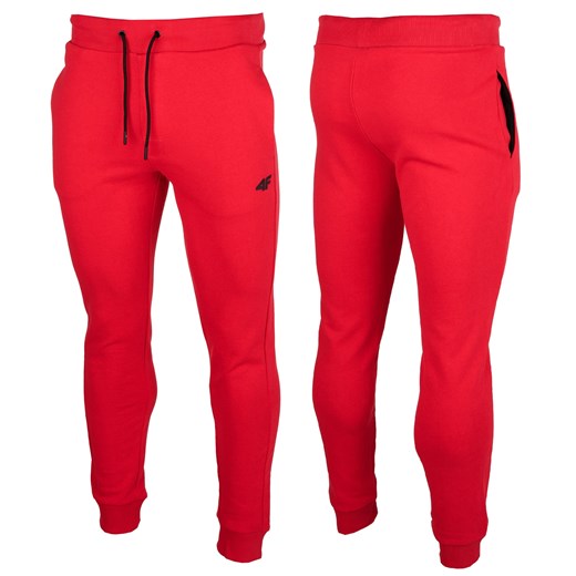 Spodnie męskie 4F czerwone dresowe 