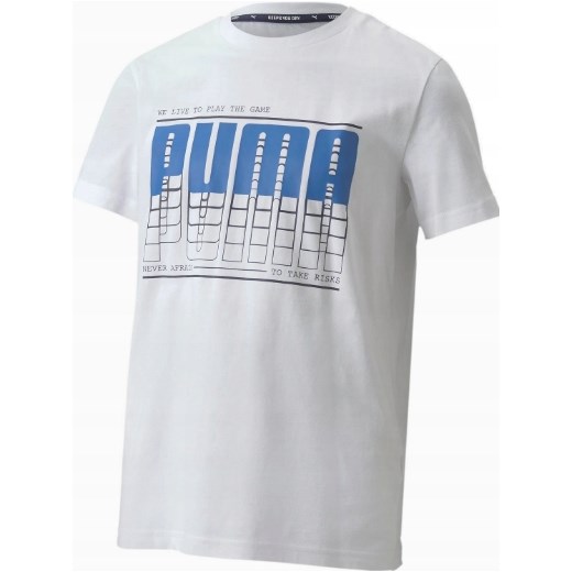 T-shirt koszulka Puma 581173 02 Logo biała 104