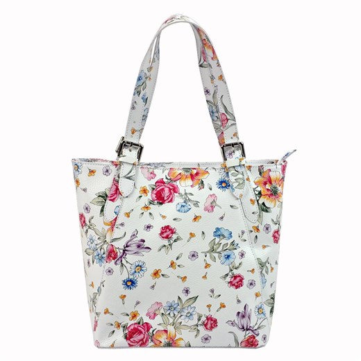 Shopper bag L Artigiano elegancka skórzana bez dodatków 