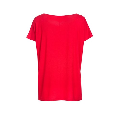 Born2be bluzka damska z okrągłym dekoltem czerwona w stylu młodzieżowym 