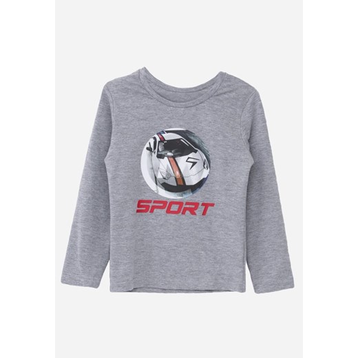 T-shirt chłopięce Born2be z dzianiny szary