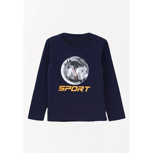 T-shirt chłopięce Born2be z długim rękawem w nadruki
