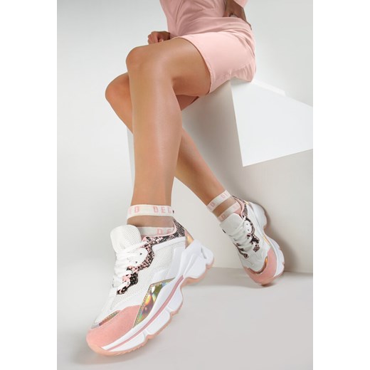 Buty sportowe damskie Renee sneakersy młodzieżowe gładkie na platformie 