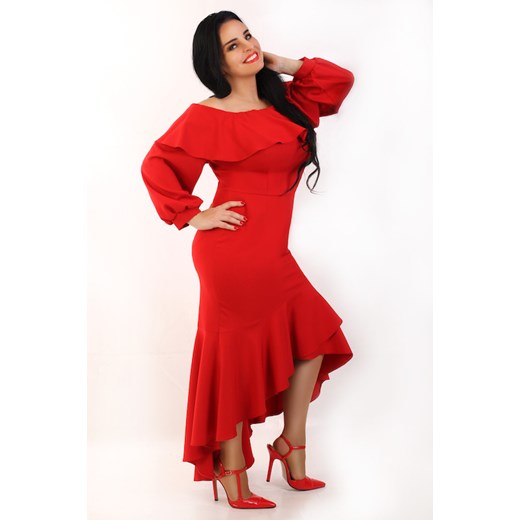 Sukienka Hiszpanka, czerwona   42 promocja Oscar Fashion 