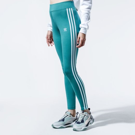 Spodnie damskie Adidas w sportowym stylu z aplikacją 