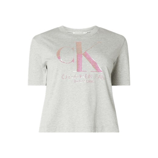 T-shirt PLUS SIZE z nadrukiem z logo  Calvin Klein Jeans Plus XXL Peek&Cloppenburg 