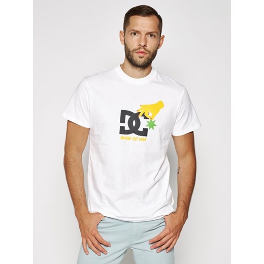 DC T-Shirt Keep Str In Plc EDYZT04118 Biały Regular Fit