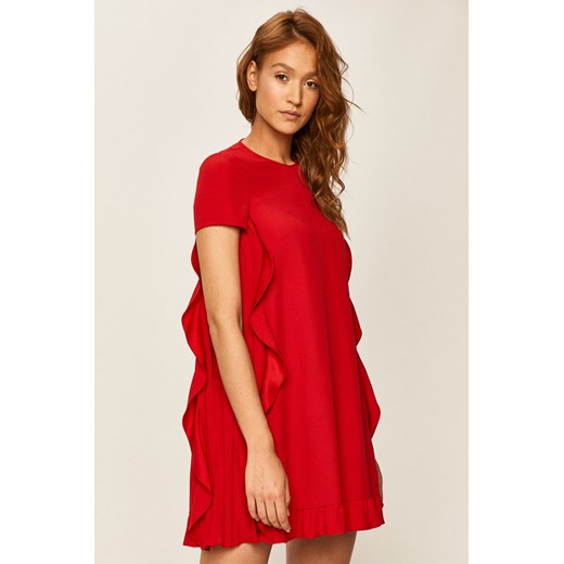 Red Valentino sukienka z okrągłym dekoltem mini na randkę 