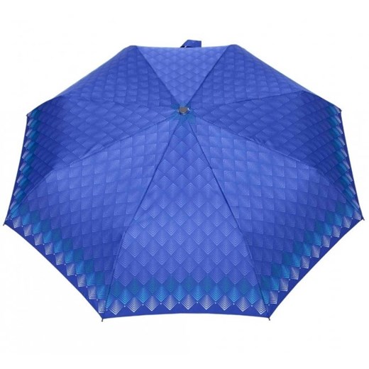 Niebieska jodełka parasolka składana full-auto carbonsteel DP330 Parasol   Parasole MiaDora.pl