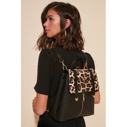 Trendyol Black Leopard Detailed Women's Backpack  Trendyol One Size Factcool
