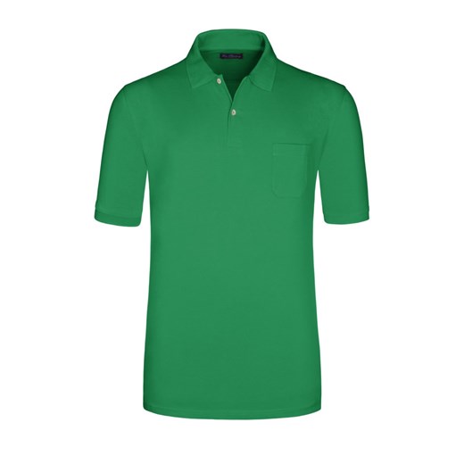 plussize:Tom Rusborg, Koszulka polo z kieszenią na piersi Zielony  Tom Rusborg 6XL Hirmer DUŻE ROZMIARY