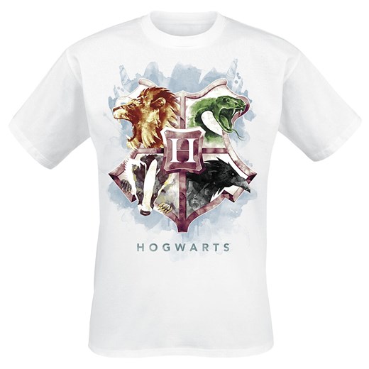 Harry Potter - Hogwart&apos;s Crest - T-Shirt - biały   L EMP