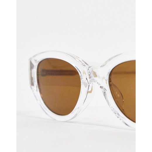A.Kjaerbede – Przezroczyste okrągłe okulary przeciwsłoneczne w stylu retro-Wyczyść A.kjaerbede  No Size Asos Poland