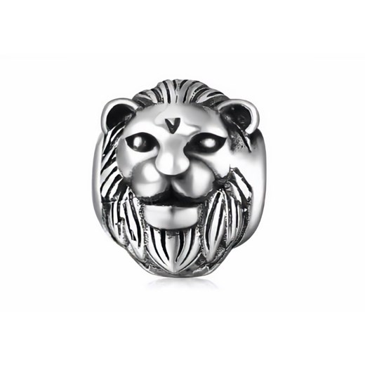 Rodowany srebrny charms do pandora głowa lwa lew lion srebro 925 NEW146  Valerio  Valerio.pl
