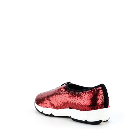 Czerwone buty typu sneakers z cekinami