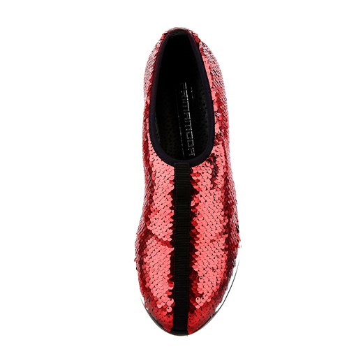 Czerwone buty typu sneakers z cekinami