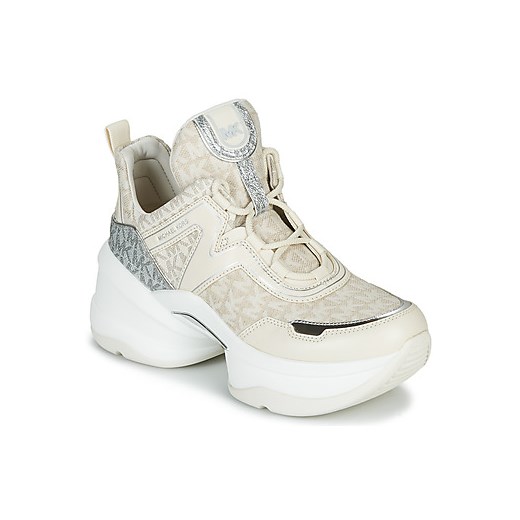Buty sportowe damskie Michael Kors młodzieżowe bez wzorów wiązane na platformie 