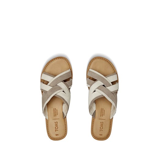 Klapki damskie Toms bez zapięcia welurowe 