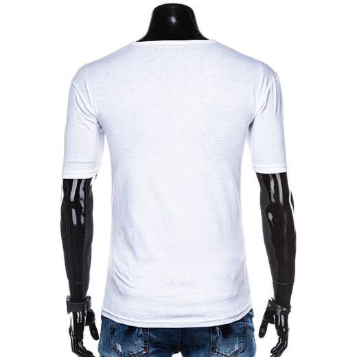 T-shirt męski Edoti.com biały 