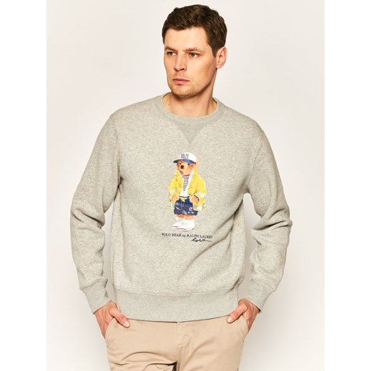Bluza męska Polo Ralph Lauren szara z napisem młodzieżowa 