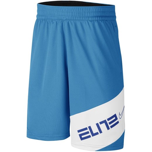Spodenki do koszykówki z grafiką dla dużych dzieci (chłopców) Nike Elite - Niebieski Nike M wyprzedaż Nike poland