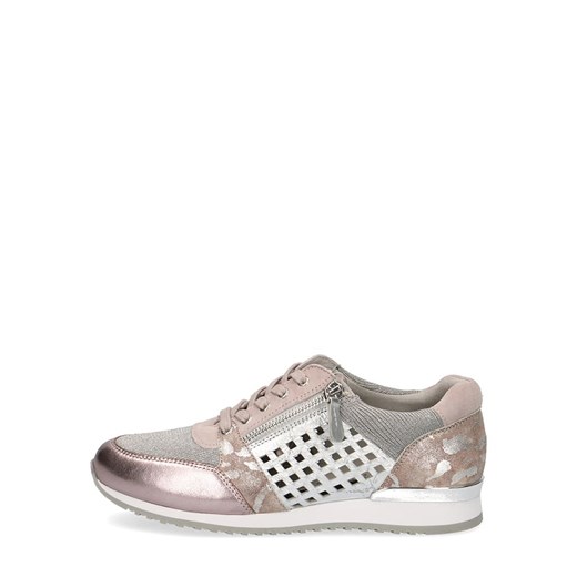 Skórzne sneakersy "Ginga" kolorze jasnoróżowo-srebrnym