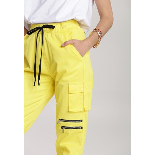 Żółte Spodnie Viviegune Renee  36 Renee odzież
