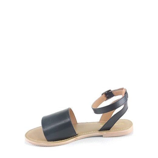Skórzane sandały "Ilonna" w kolorze czarnym