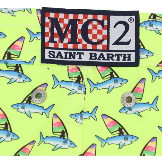 Mc2 Saint Barthelemy Spodenki Kąpielowe i Kąpielówki dla Mężczyzn, fluorescencyjny żółty, Recyklingowany poliester, 2019, L M S XL  Mc2 Saint Barthelemy L RAFFAELLO NETWORK