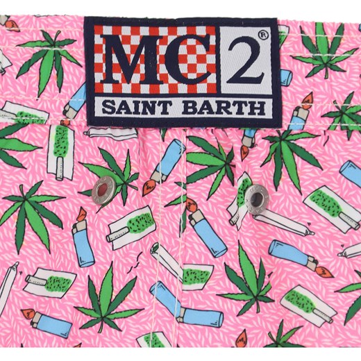 Mc2 Saint Barthelemy Spodenki Kąpielowe i Kąpielówki dla Mężczyzn, różowy, Recyklingowany poliester, 2019, L M S XL  Mc2 Saint Barthelemy M RAFFAELLO NETWORK