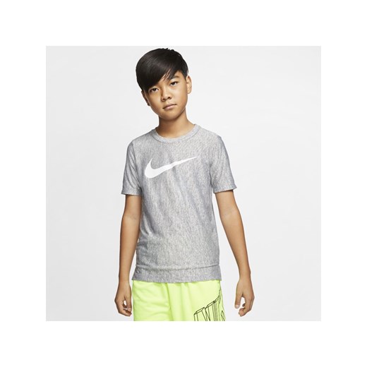 Chłopięca koszulka treningowa z krótkim rękawem Nike Dri-FIT - Czerń Nike XS Nike poland okazja