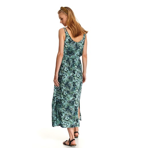 Długa sukienka w tropikalny print na cienkich ramiączkach Top Secret  38 