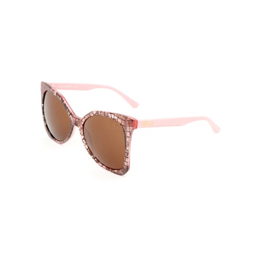 Damskie okulary przeciwsłoneczne w kolorze jasnoróżowo-brązowym