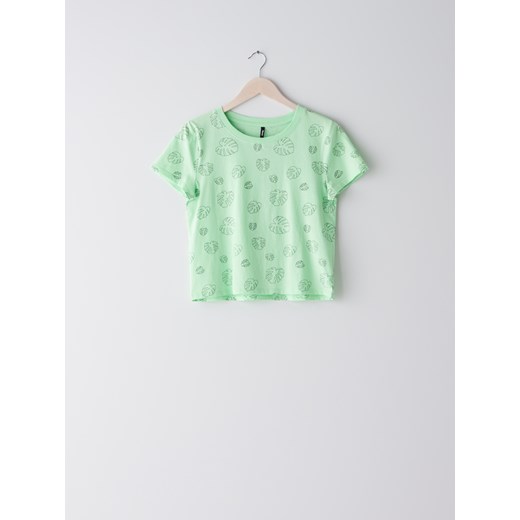 Sinsay - Koszulka z nadrukiem - Zielony