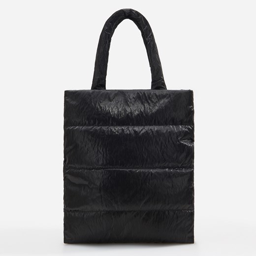Shopper bag Reserved czarna duża bez dodatków 