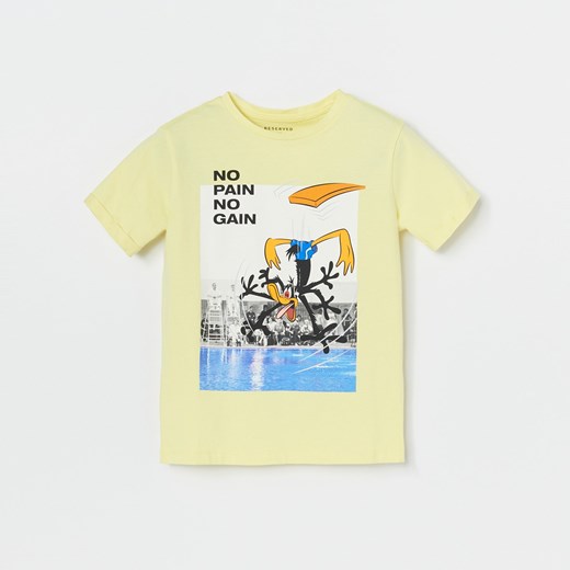 T-shirt chłopięce Reserved z krótkim rękawem żółty 