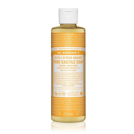 Dr. Bronner's Pure-Castile Liquid Soap Citrus-Orange | Naturalne mydło w płynie 240ml